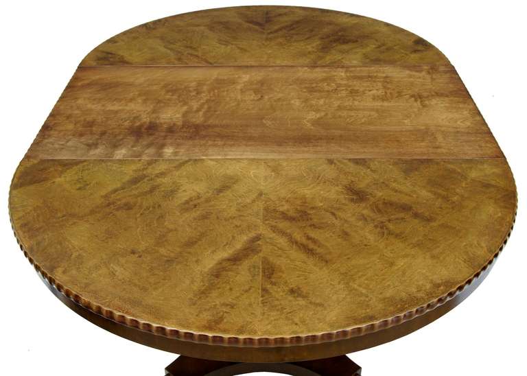 Art Deco Swedish Birch, Adjustable Occasional Center Coffee Table 1
