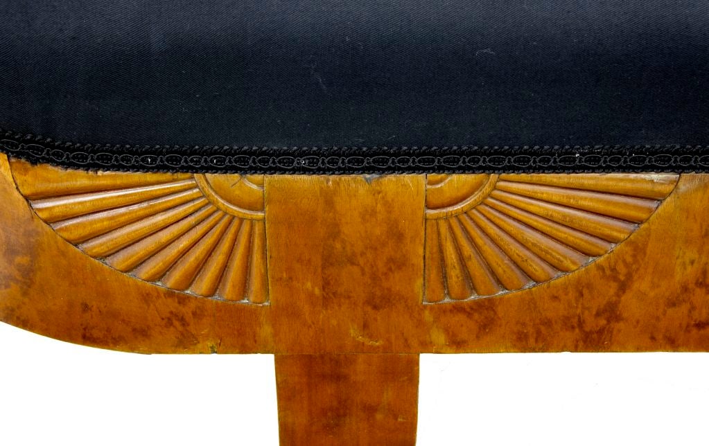 Danish GOLDEN BIRCH ANTIQUE SWEDISH BIEDERMEIER SOFA