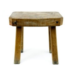 Used 19TH CENTURY OAK BUTCHERS BLOCK