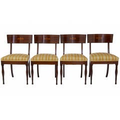 Antique Small Set of Four William IV Mahogany Dining Chairs