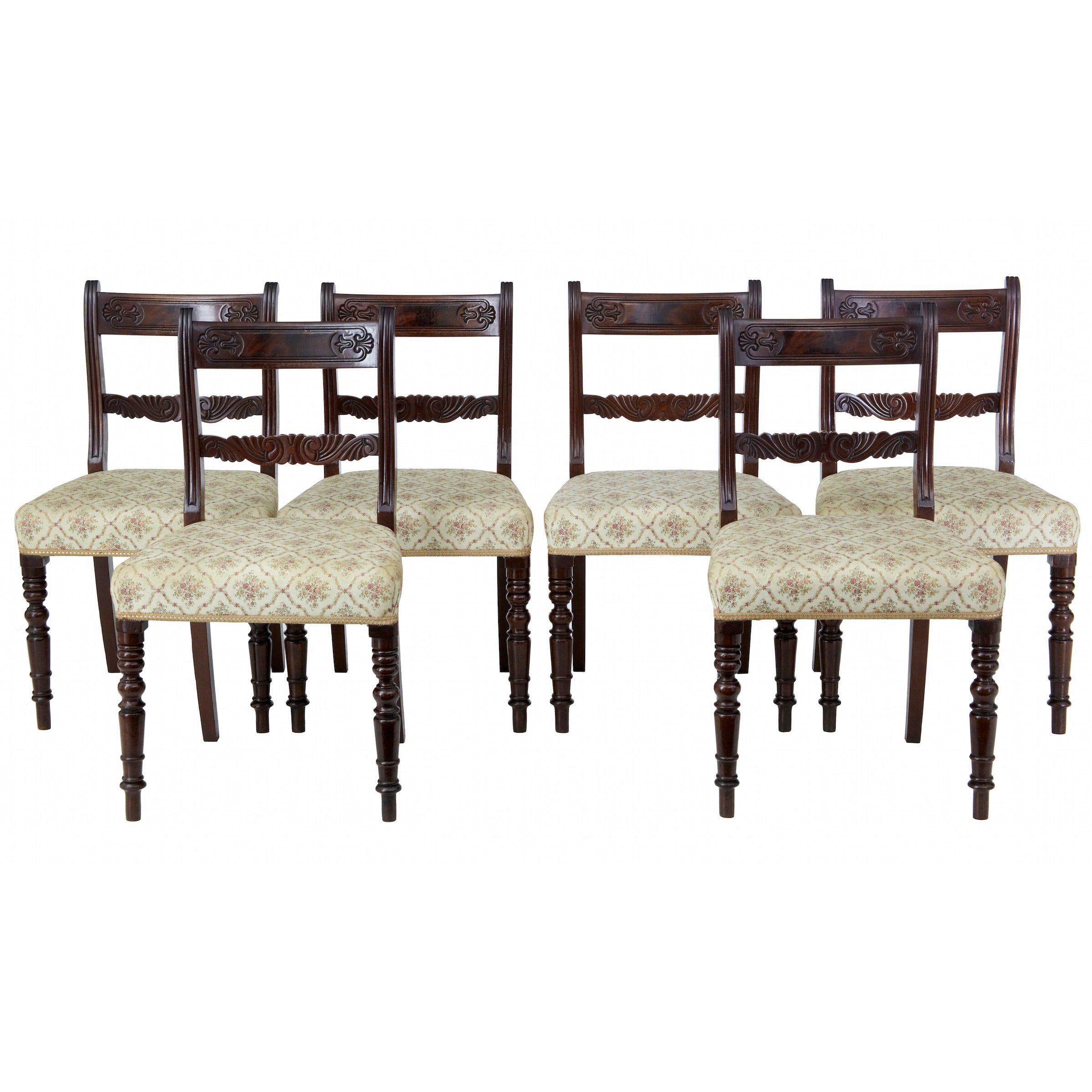 Set of 19th Century Regency Mahogany Dining Chairs