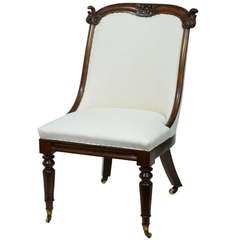 19th Century Carved Rosewood Chair