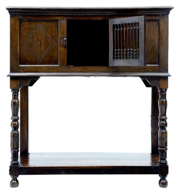 Late 17th Century English Oak Food Cupboard
