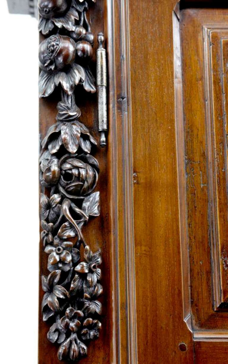 Louis XVI 18th Century Antique French Walnut Buffet Du Corps, Kitchen Cupboard, Armoire