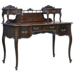 Antique A Fine Maple & Co 1920's Mahogany Writing Desk Table