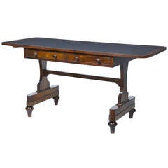 19th Century Rosewood Sofa Table Writing Desk Table