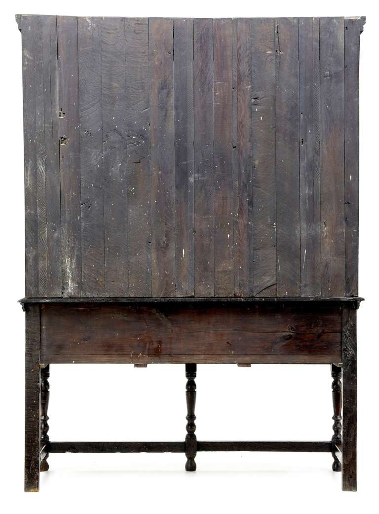 19th Century English Antique Oak Dresser And Rack 3