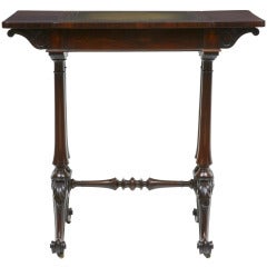 19th Century Regency Rosewood Writing Games Table