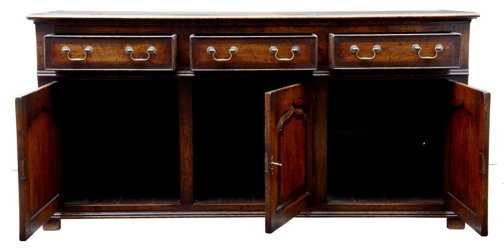 3 Drawer Oak Dresser Base Cabinet