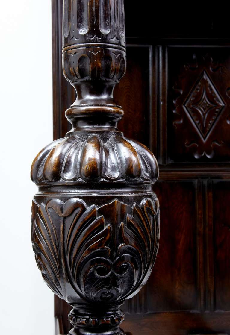 Beautifully Hand Carved Allover, With Panelled Ceiling, A Truly Stunning Piece Of Craftmanship 

Height: 92 1/2