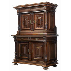 19th Century Italian Rosewood Baroque Style Cupboard