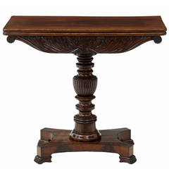Early Victorian 19th Century Mahogany Tea Table 1