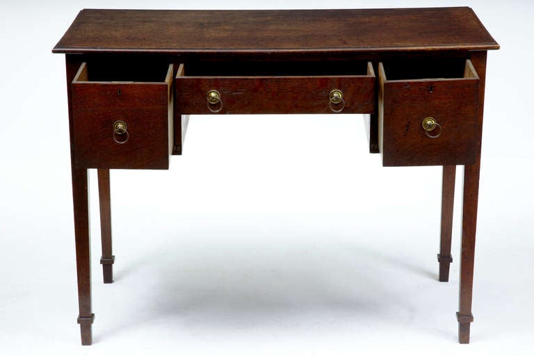Fine Table/desk With Carved Date Of 1898 On One En And The Intials Ep