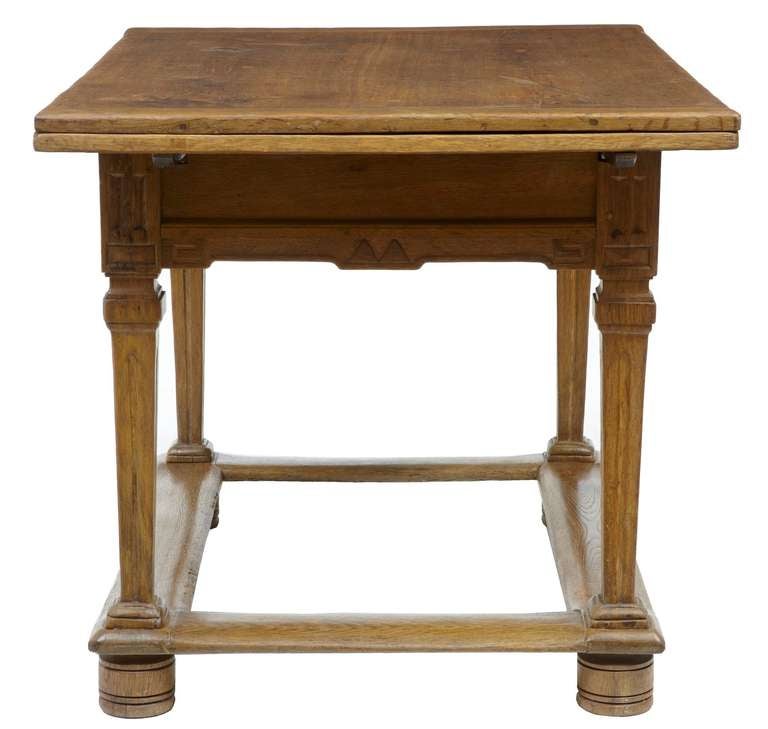 18th Century and Earlier 17th Century And Later Dutch Oak Draw Leaf Small Rectory Rustic Kitchen Table