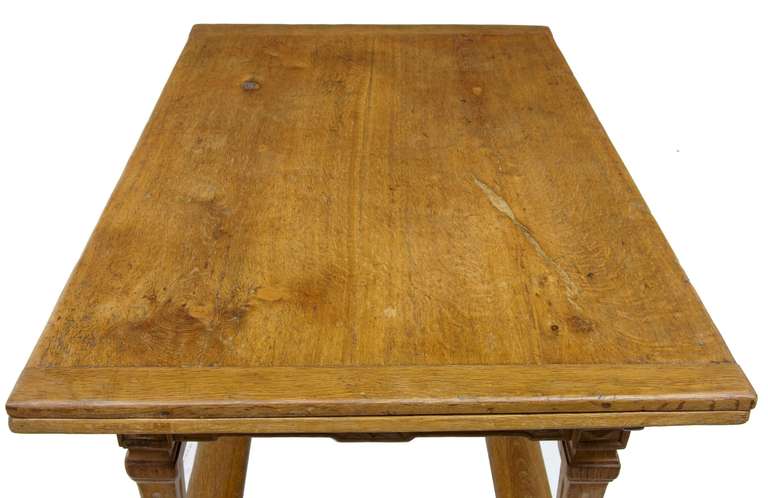 17th Century And Later Dutch Oak Draw Leaf Small Rectory Rustic Kitchen Table 1