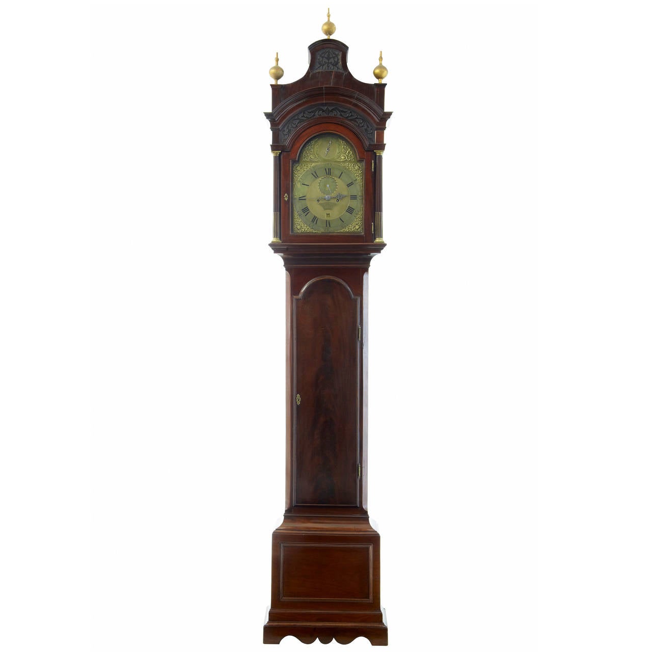 18th Century Mahogany Longcase Grandfather Clock, Conyers Dunlop