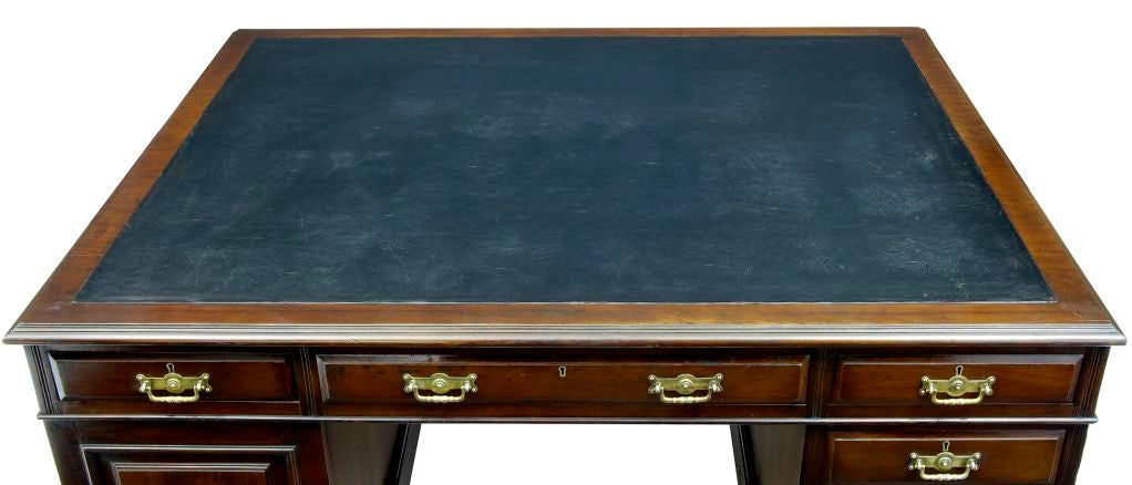 Welsh 19th Century Mahogany Partners Desk