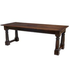 Antique 19th Century George III Inspired Oak Refectory Dining Table