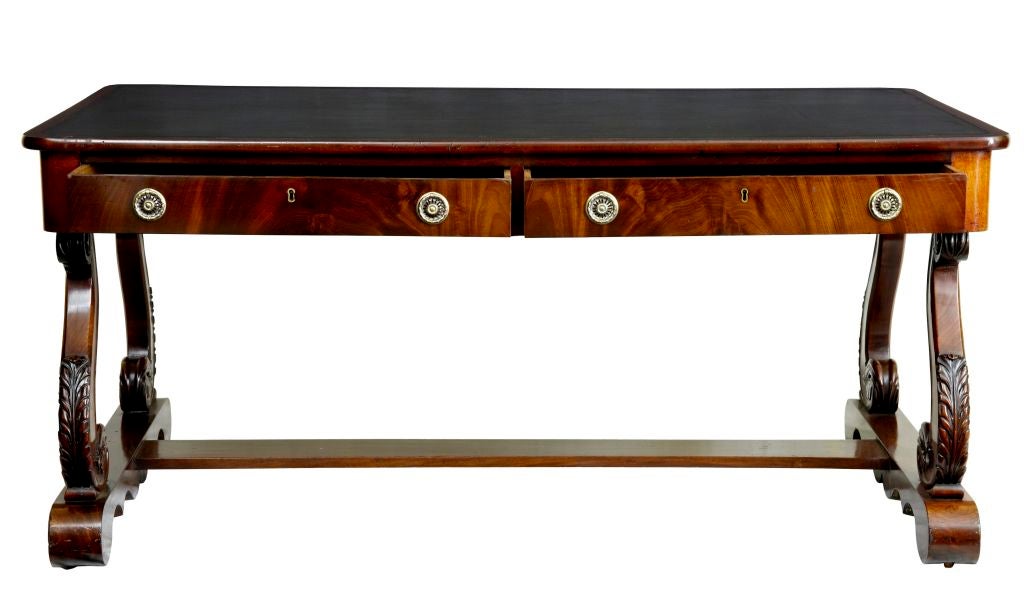 19th Century Mahogany Writing Table Circa 1830