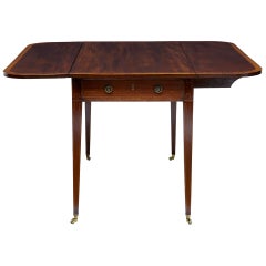 Early 19th Century Mahogany Crossbanded Pembroke Table