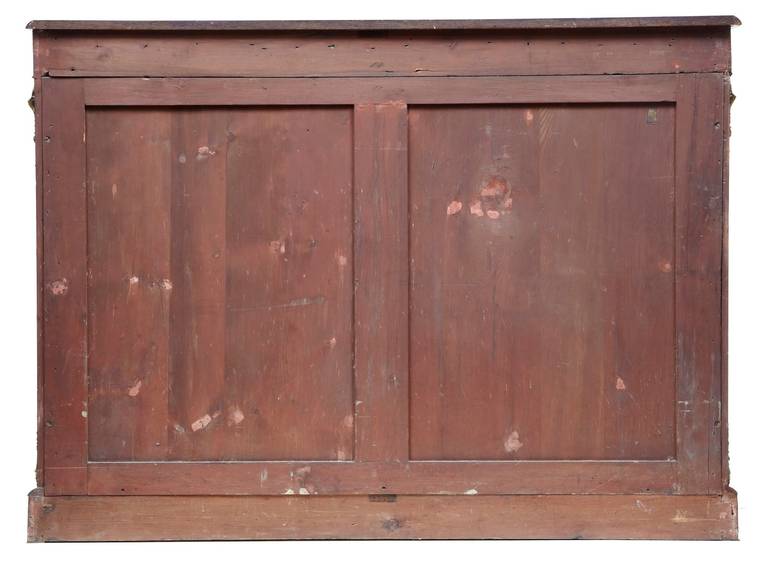 English High Victorian 19th Century Walnut Credenza Sideboard