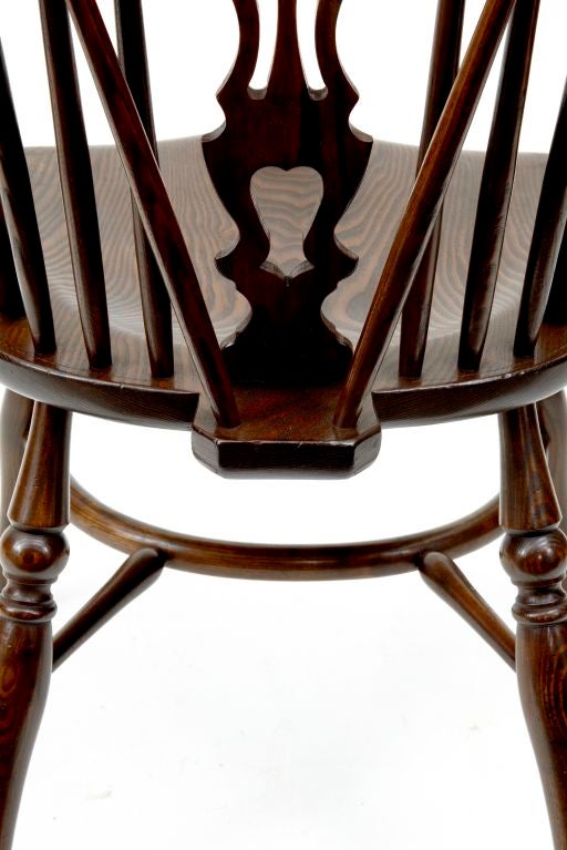 Set Of 8 Ash And Elm Windsor Dining Chairs 5
