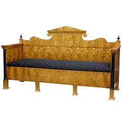 19th Century Biedermeier Birch Root Sofa Day Bed