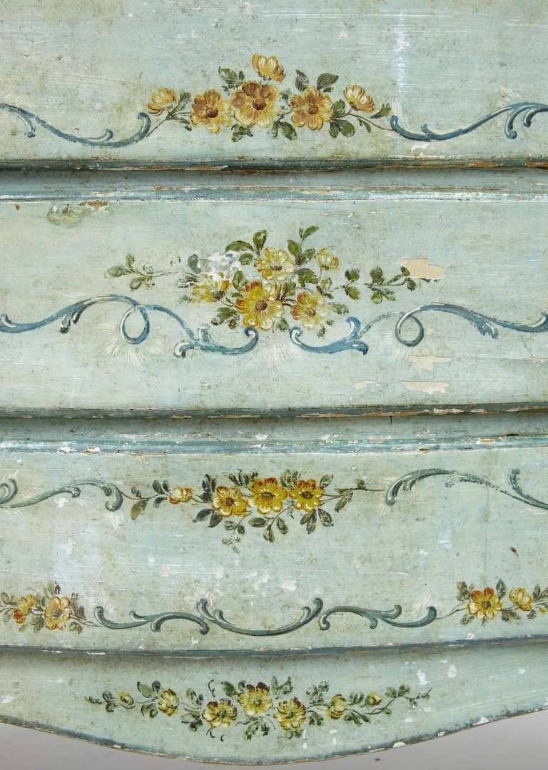 Rare 19th Century Venetian Painted Chest of Drawers 6
