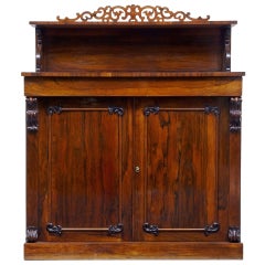 Antique Regency 19th Century Rosewood Chiffonier Sideboard