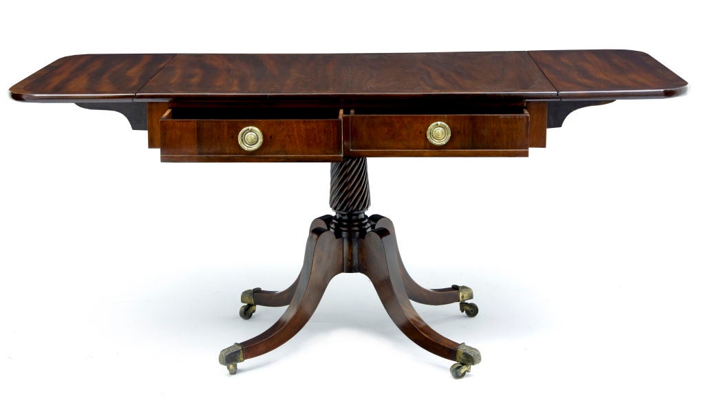 19TH CENTURY ENGLISH MAHOGANY SOFA TABLE