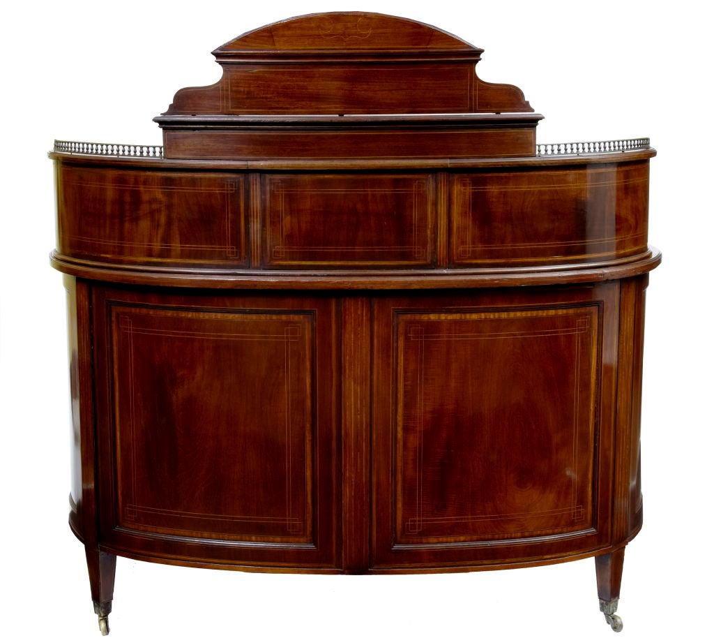 19TH CENTURY MAHOGANY KIDNEY SHAPED DESK CIRCA 1890 1