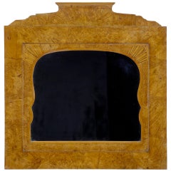 19th Century Russian Root Birch Overmantel Mirror