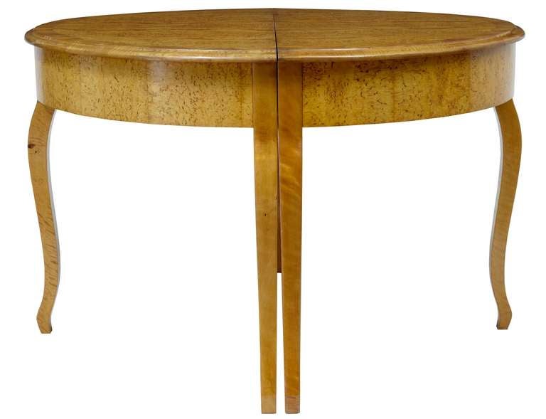Early 20th Century Pair Of Birch Console Tables