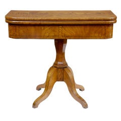 19th Century Inlaid Ash Tea Table Circa 1840