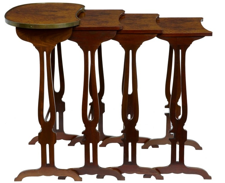 19th Century Mahogany Nest Of 4 Tables