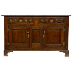 18th Century Antique Oak Dresser Base