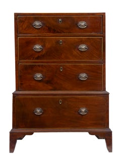19th Century Antique Chest On Chest With Secretaire Drawer