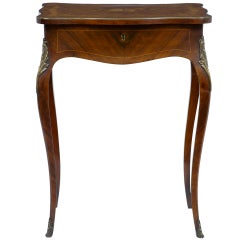 Early 20th Century Antique Inlaid Rosewood Side Table