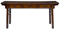 19th Century Antique Fruitwood Dresser Base With 3 Drawers