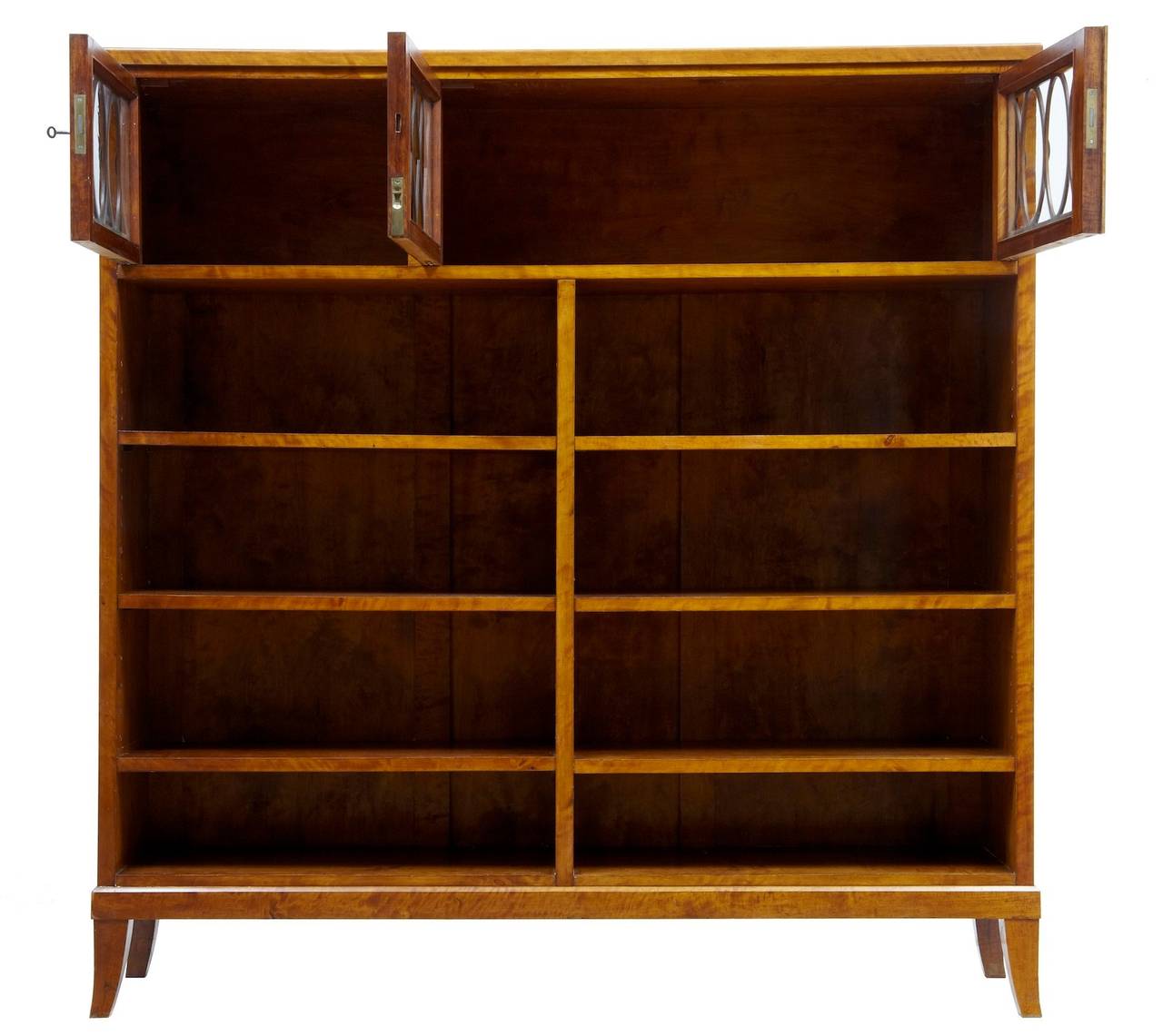 Late 19th Century Swedish Birch Open Bookcase