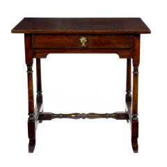 Antique 18th Century Oak 1 Drawer Side Table