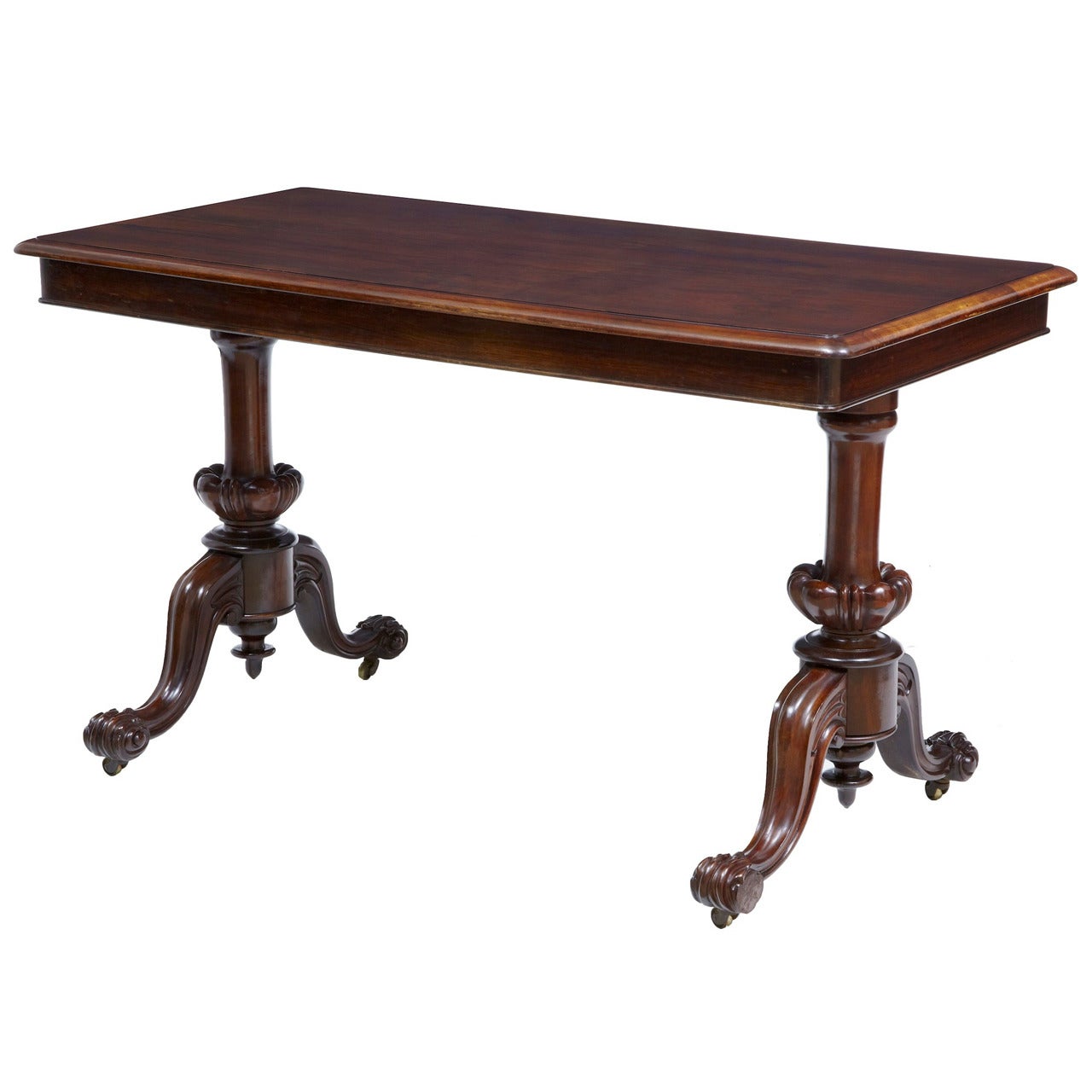 19th Century Carved Rosewood Writing Table