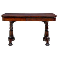 Antique 19th Century Early Victorian Mahogany Library Writing Table Desk