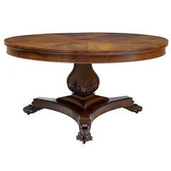 Stunning William Iv 19th Century Mahogany Round Tilt Top Table