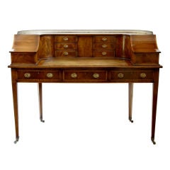 19th Century Antique Carlton House Desk Circa 1880