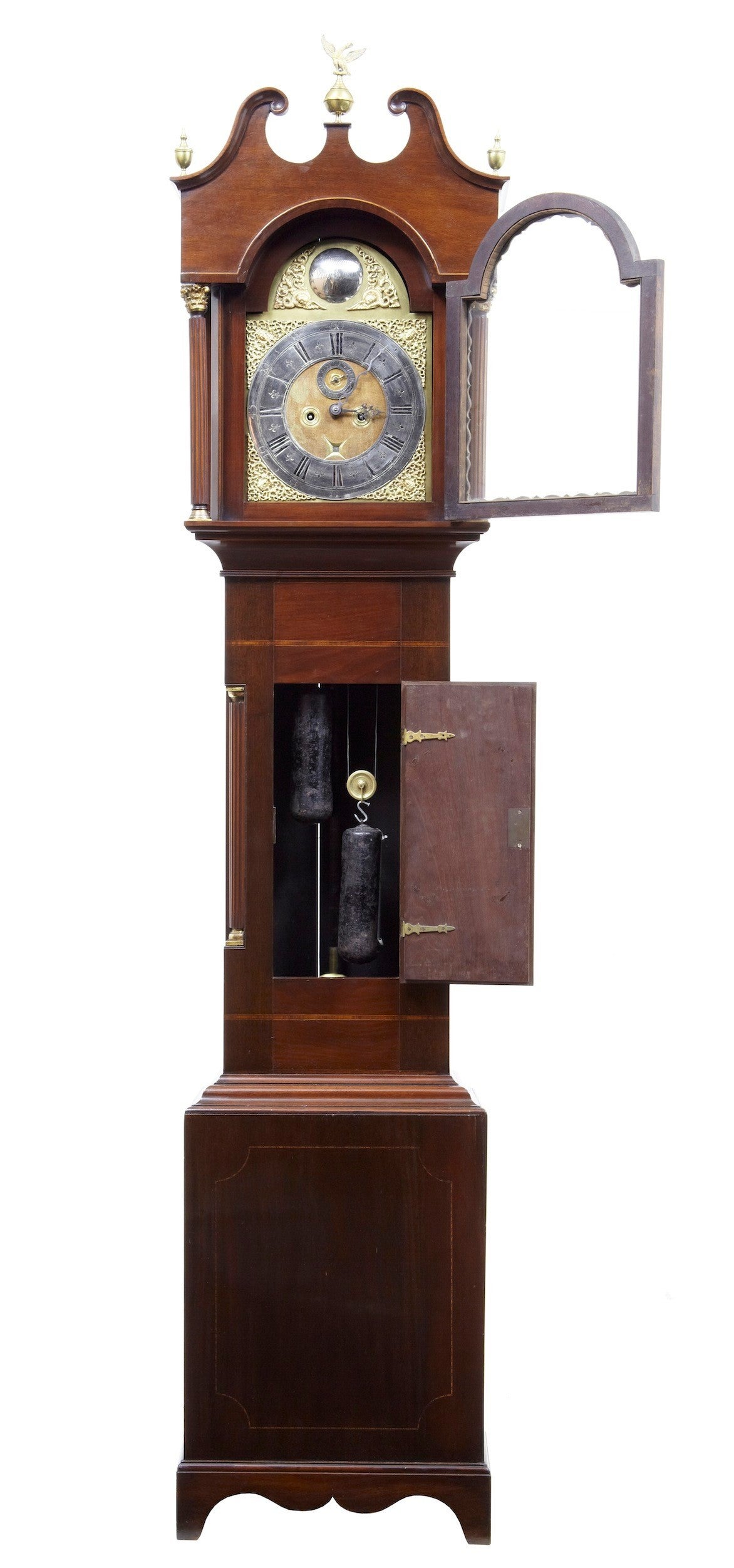 18th Century Inlaid Mahogany Longcase Clock by William Underwood of London