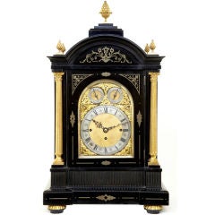 19th Century Antique Triple Fusee Bracket Clock
