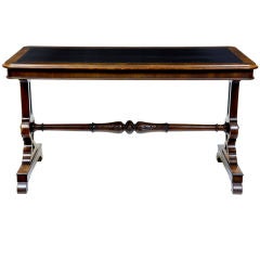 19th Century Antique Mahogany Library Table Circa 1860 19th Century Antique Mahogany Library Table Circa 1860