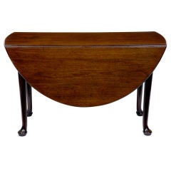 18th Century Antique Mahogany Dropleaf Table Circa 1770