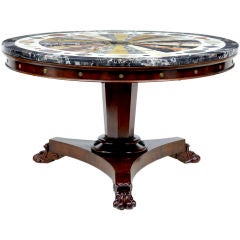 Specimen Marble Top Table On Antique William IV Base